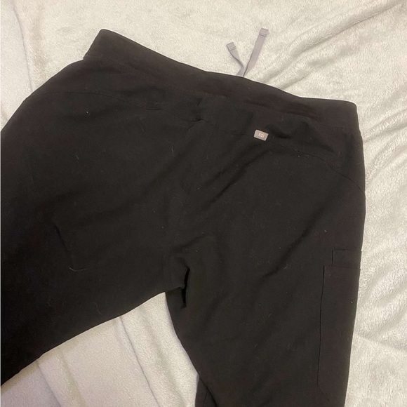 Figs Yola Skinny Black Scrub Pants XL Petite - Picture 3 of 3